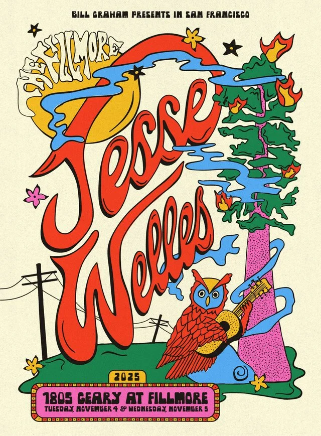 Canyon Font | Jess Welles at The Filmore | Designer: Madeleine Voge @madelinevoge