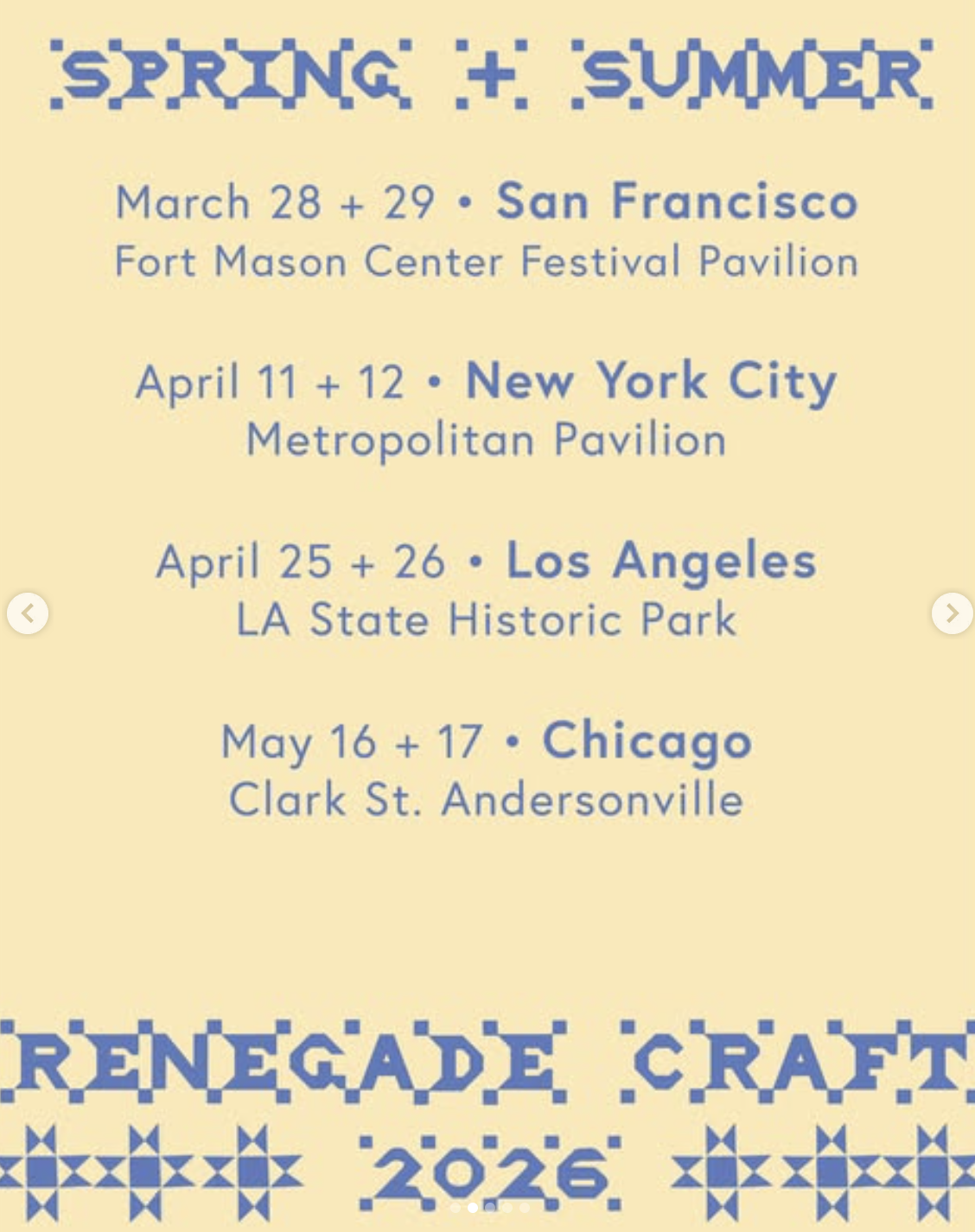 Folk Fest Font | Renegade Craft 2026 Brand & Social