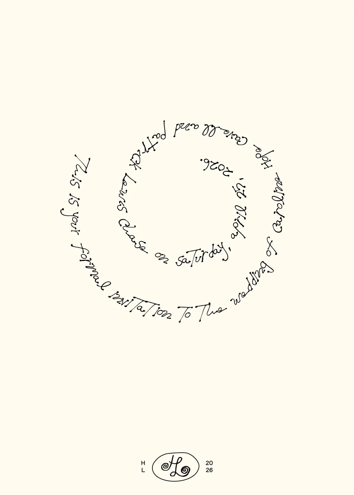 The Poet Font | Wedding Invite | Designer: @bellemcmodern