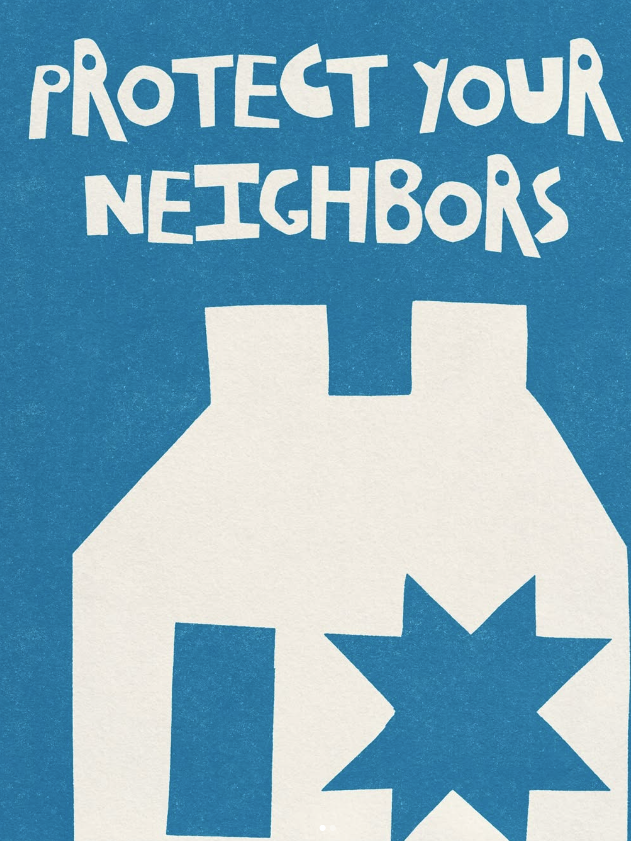 The Cutouts Font | General Strike Poster | Designer: Abby Santourian @tomato_variety