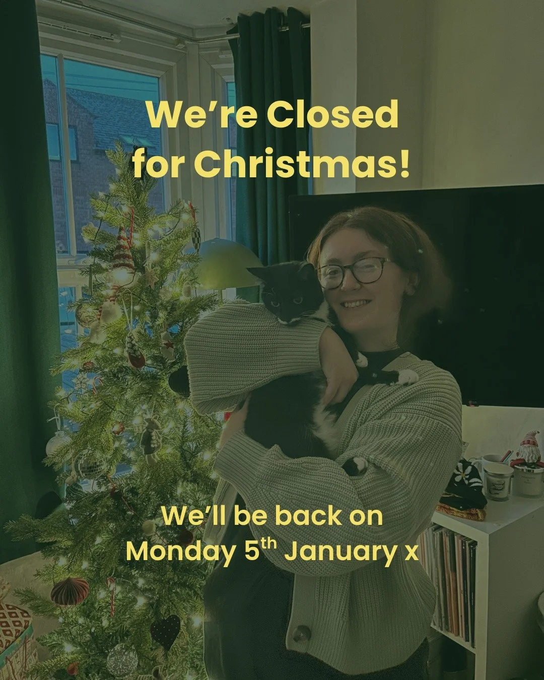 We're now closed for Christmas! 🎄

Top 3 things we're looking forward to:

1. Cuddles with the cats (and getting through some of the 'need to read' pile of books)
2. National Trust walks - Let us know some Worcestershire recommendations!
3. FOOD! En