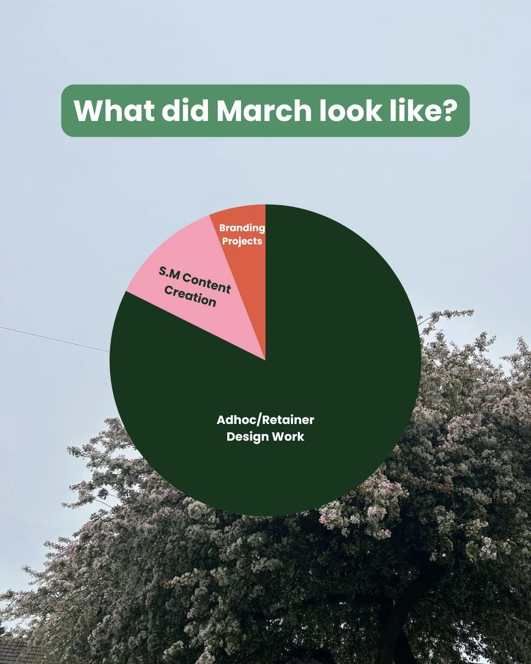 My most popular service in March was something I don't often promote! (I don't know why i forget to mention it)

Adhoc design services can be used for one-off social media graphics, creating PDFs for print and more! The retainer option is there for r