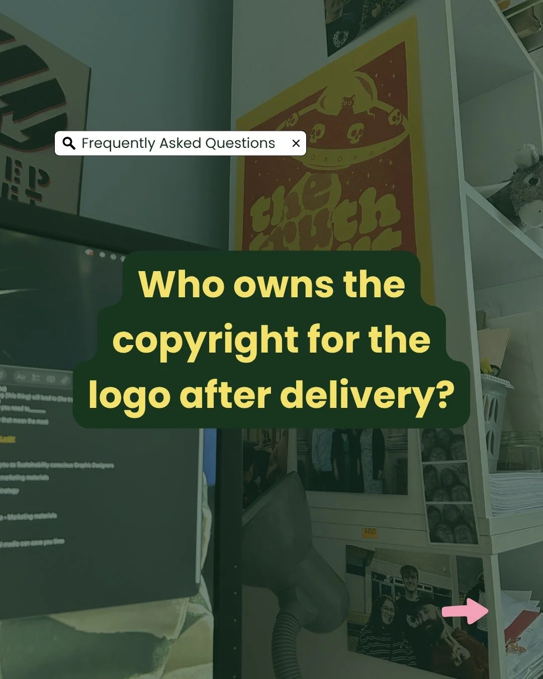 So who does own the logo once the project is finished? We've been asked this question quite a lot!

During the project 👉 The designer
After the project 👉 YOU!

Let us know if you have any questions, whether it's about project timescale, files that 