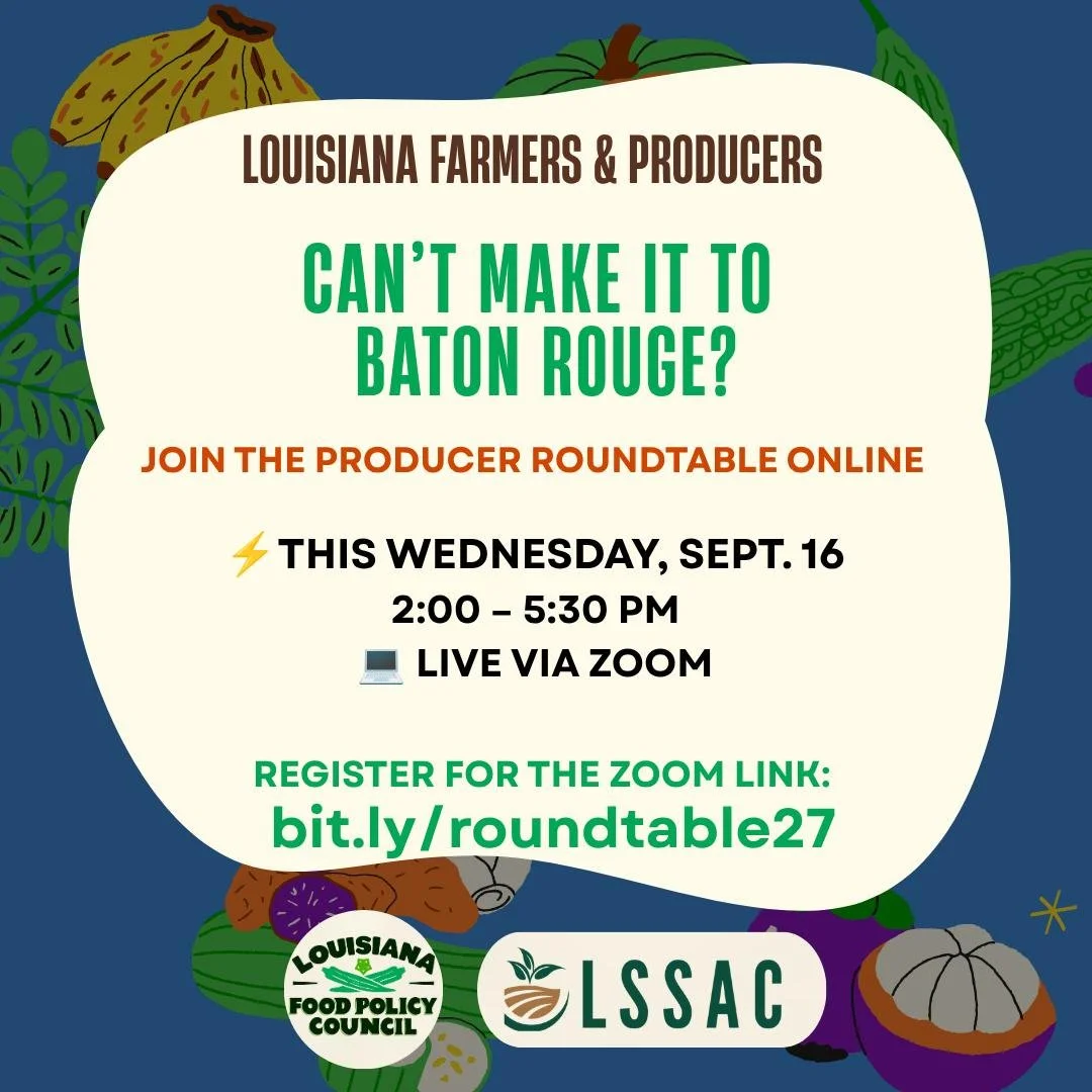 Can&rsquo;t make it to Baton Rouge this Wednesday? You don&rsquo;t have to miss out. 🌾

Join Louisiana farmers, ranchers, and agricultural producers online for the Producer Roundtable.

Get direct updates on the Farm Bill, federal programs, and poli