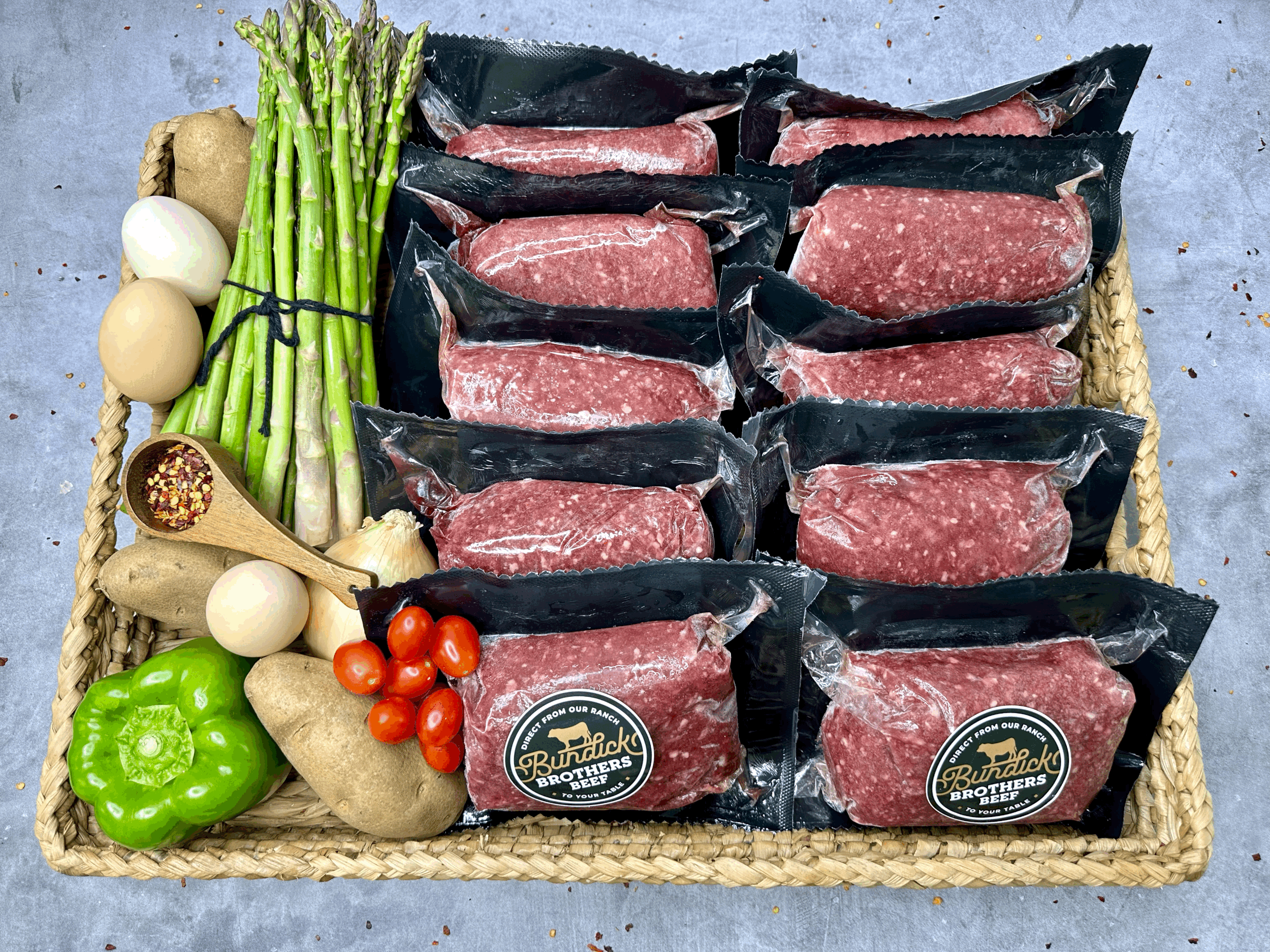 10 lbs. Ground Beef Stock Up $90