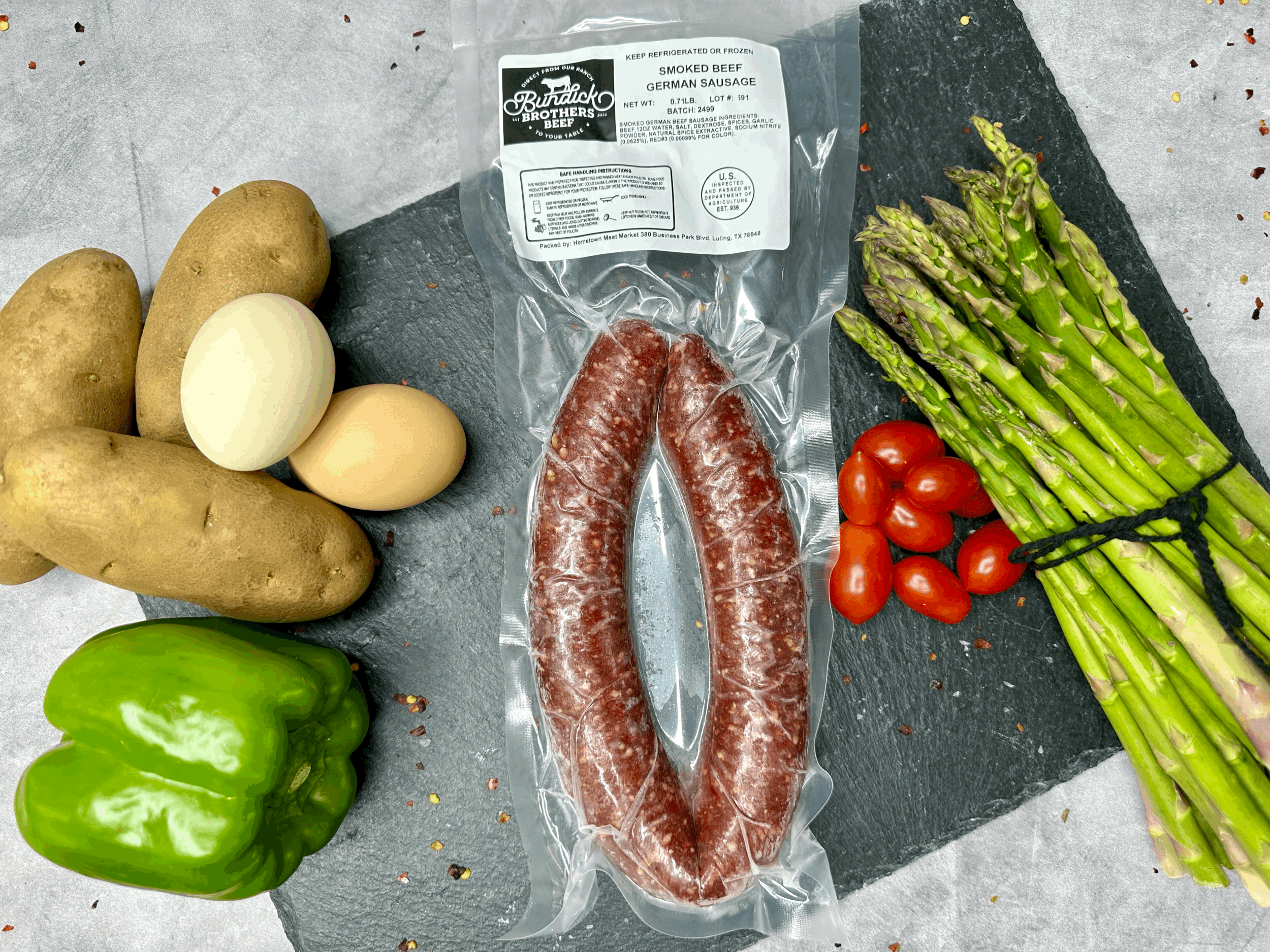 Smoked Beef German Sausage $10