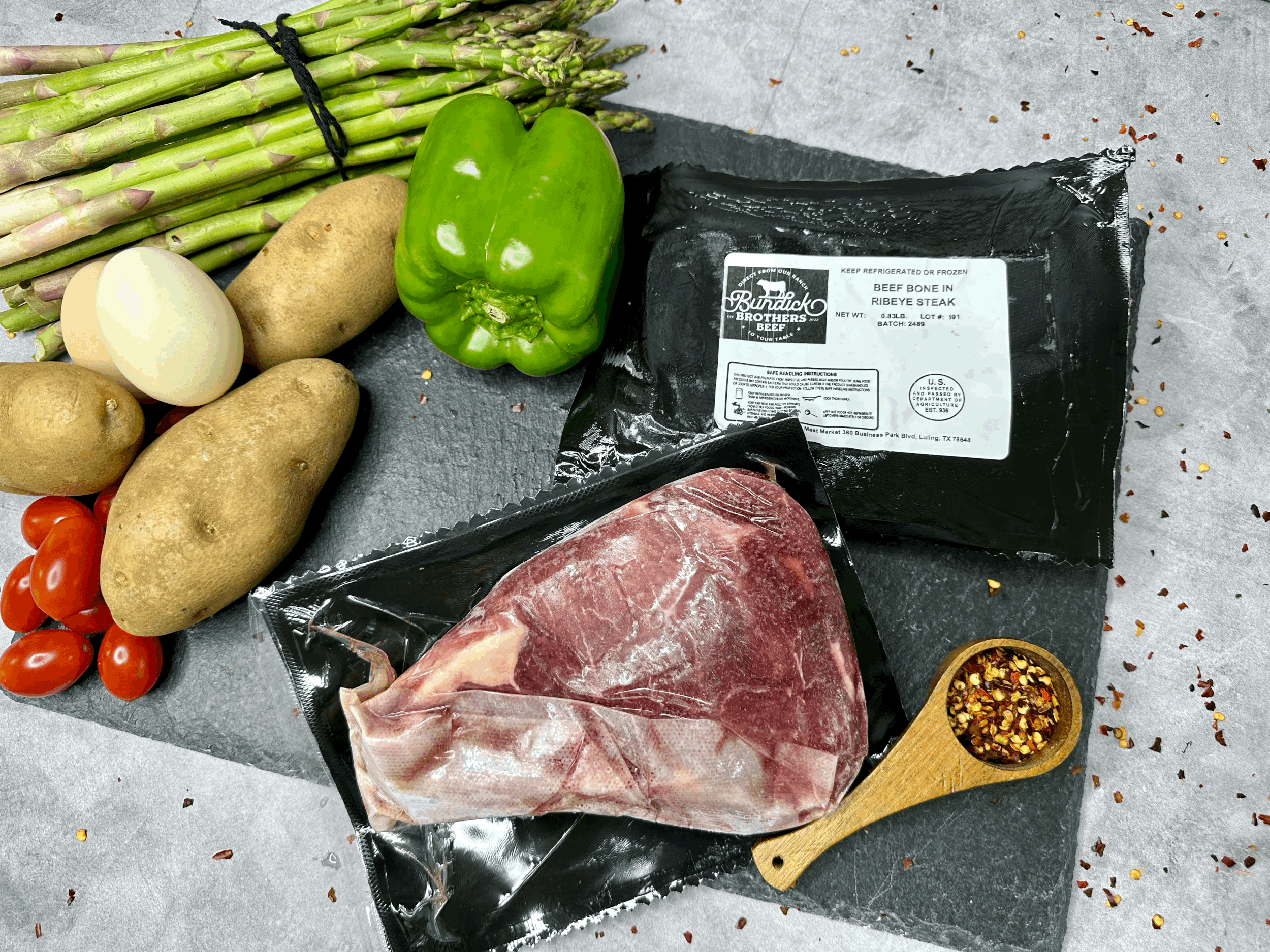 Bone in Ribeye Steak $25