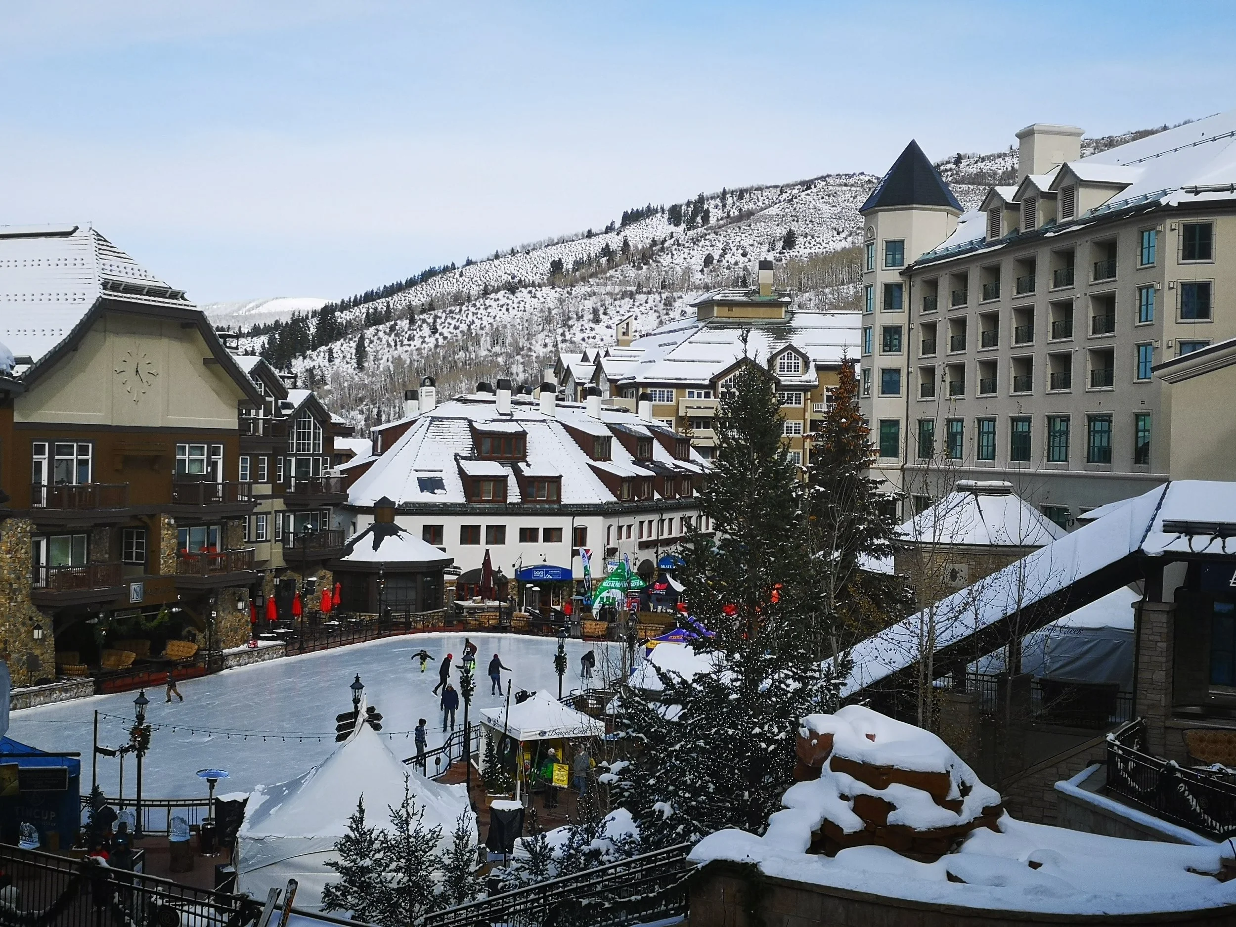 Photo of Ice Skating in Beaver Creek Colorado Winter