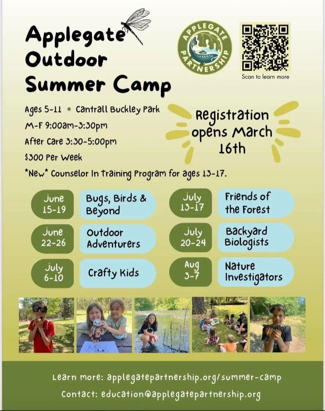 Applegate Outdoor Summer Camp 