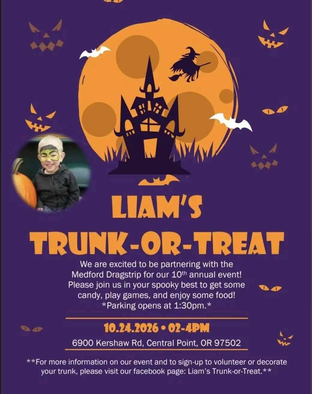 2026 liams trunk or treat central point oregon