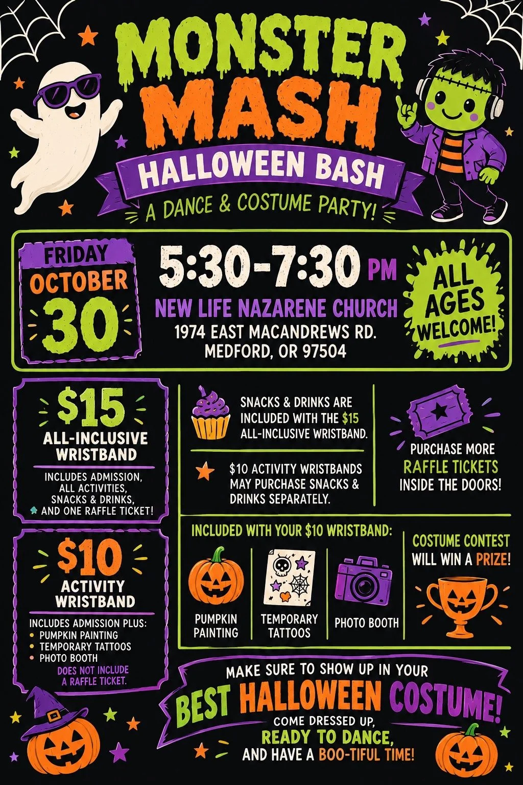 new life nazarene church halloween event for kids medford oregon