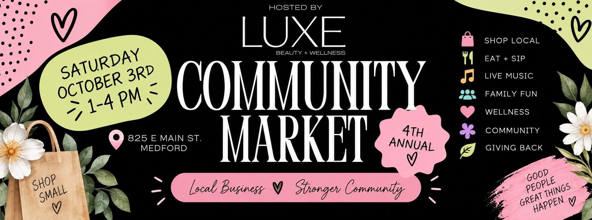 luxe community market medford oregon