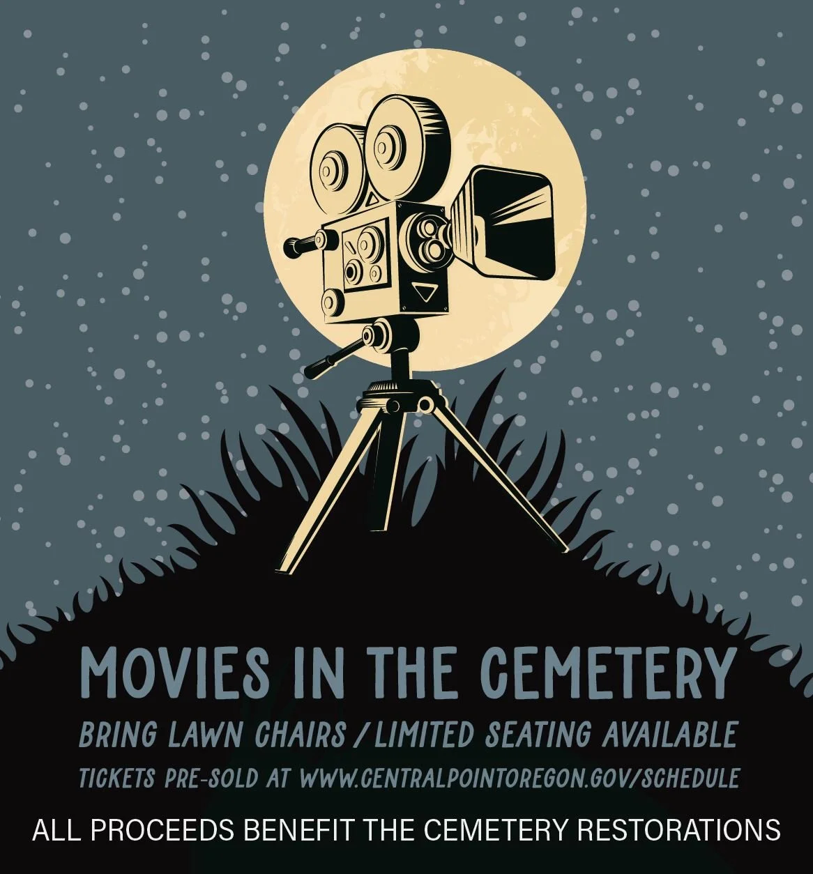 movies in the cemetary in central point ghost busters scary halloween family fun in southern oregon.