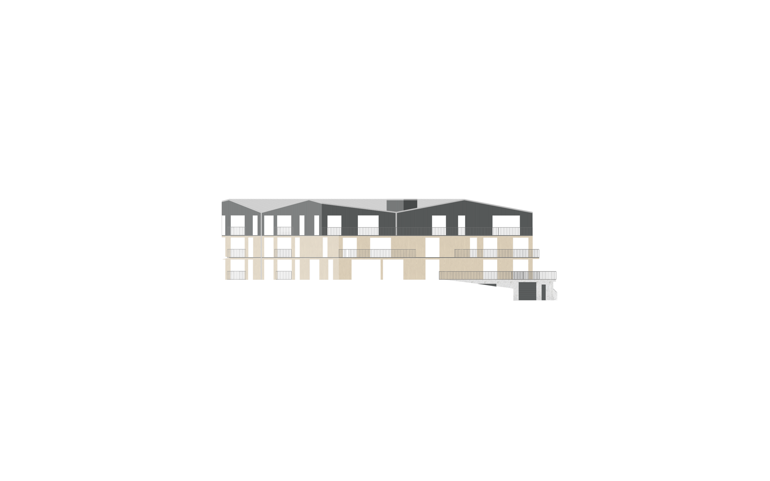 Corlett Condos Multi-Unit Residential Gibsons BC British Columbia Architecture West-Coast Architecture Facade Study