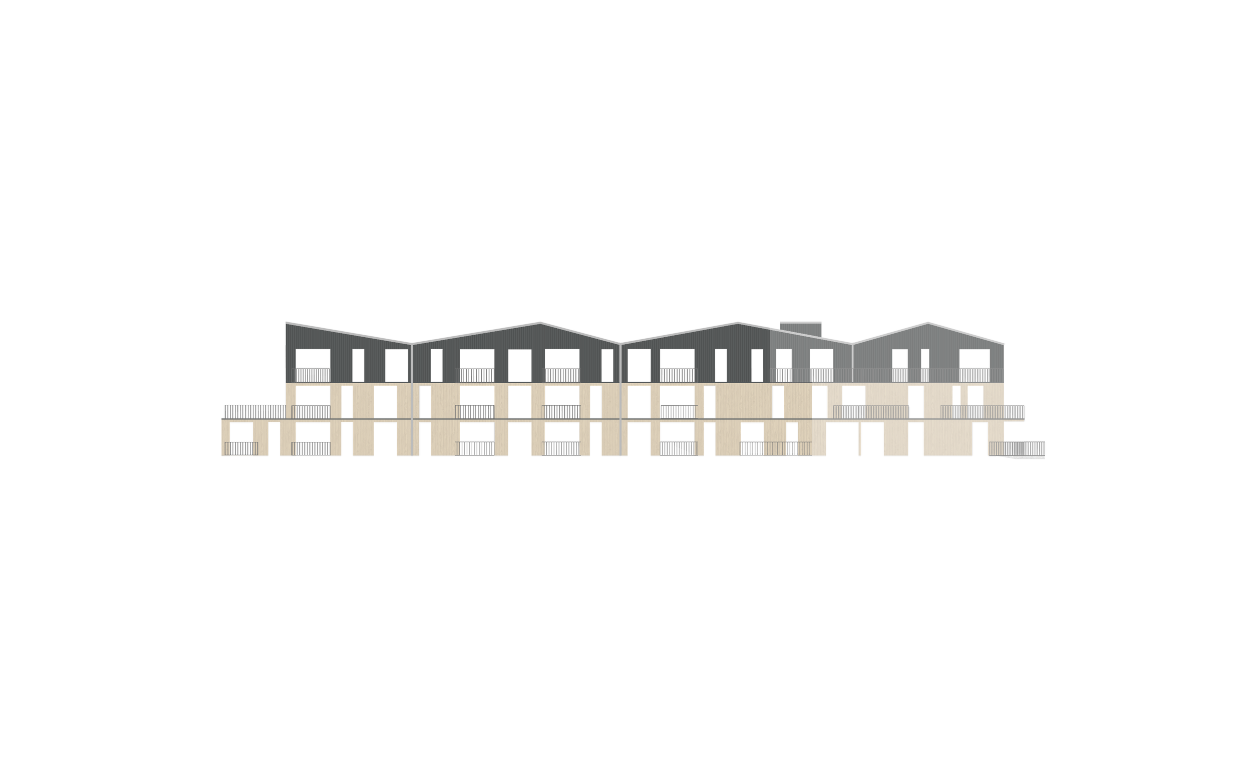Corlett Condos Multi-Unit Residential Gibsons BC British Columbia Architecture West-Coast Architecture Facade Study