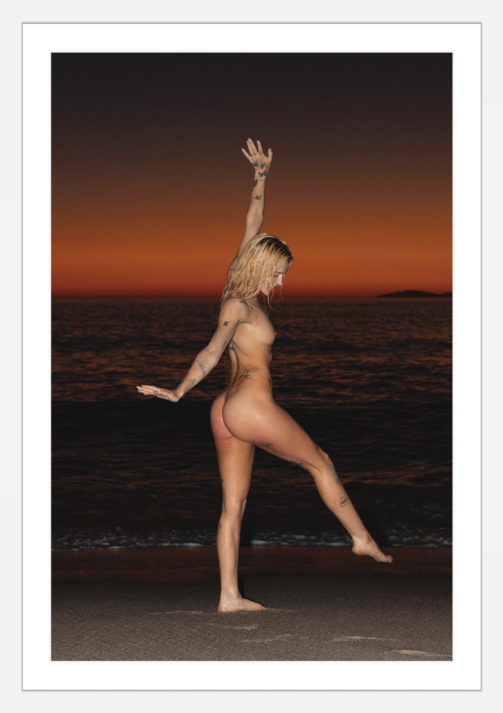 At the Beach - White Frame.png