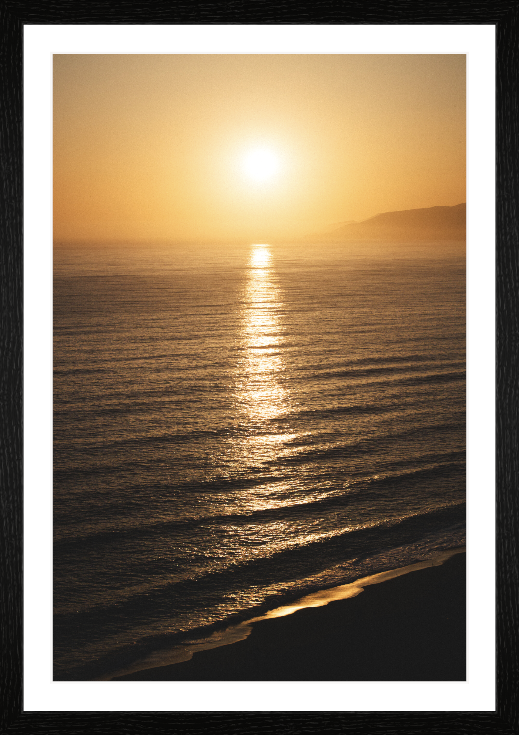 Malibu Sunset - Black Frame.png