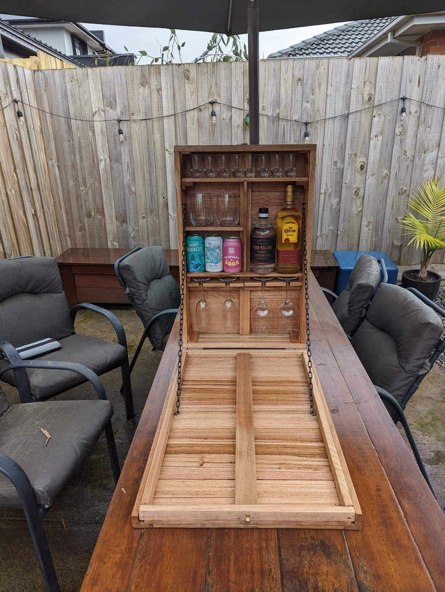 Custom bar box ready for installation. Custom built furniture free quotes available. Custom furniture blue mountains. 