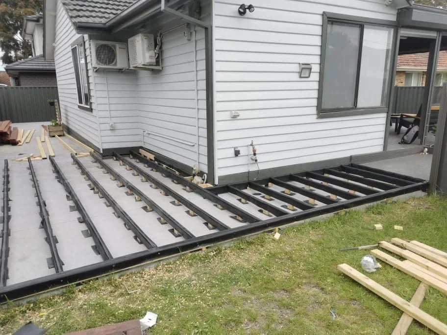 Decking under structure. Carpenter Emu Plains, Leonay, Glenbrook, Emu Heights.