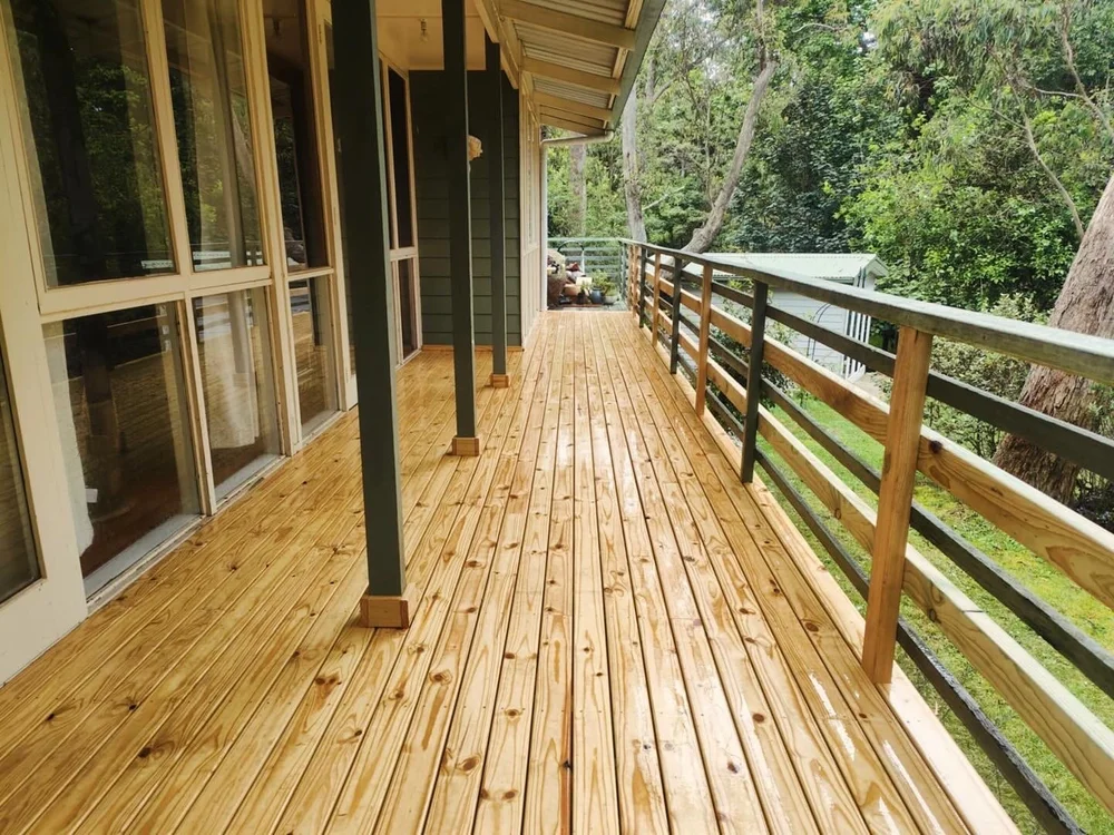 Professional timber decking carpentry project