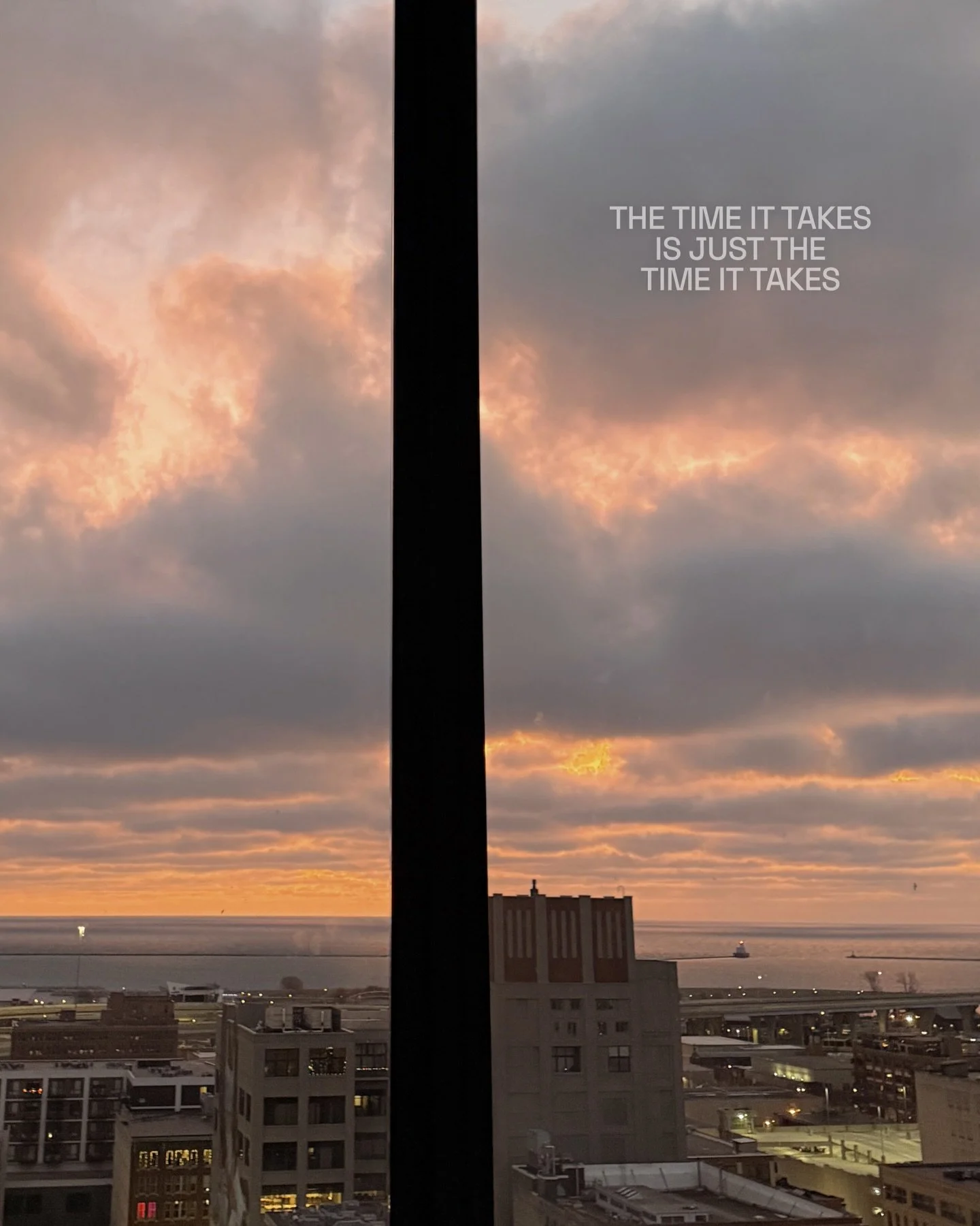 Of course the time it takes is the time it takes because how else would it work? All the experiences, good / bad / euphoric / devastating and every shade in between, are the perfect &mdash; and I mean perfect &mdash; set of circumstances to create th