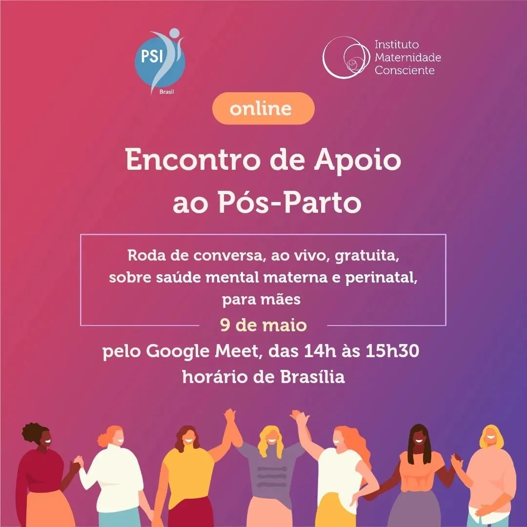 Nesta quinta,  dia 9, temos nosso encontro de apoio online, gratuito,  pelo Google meet,  as 14h, horário de Brasília.  Venha compartilhar e descarregar um pouco do estresse que imaginamos que esteja vivendo neste momento tão del