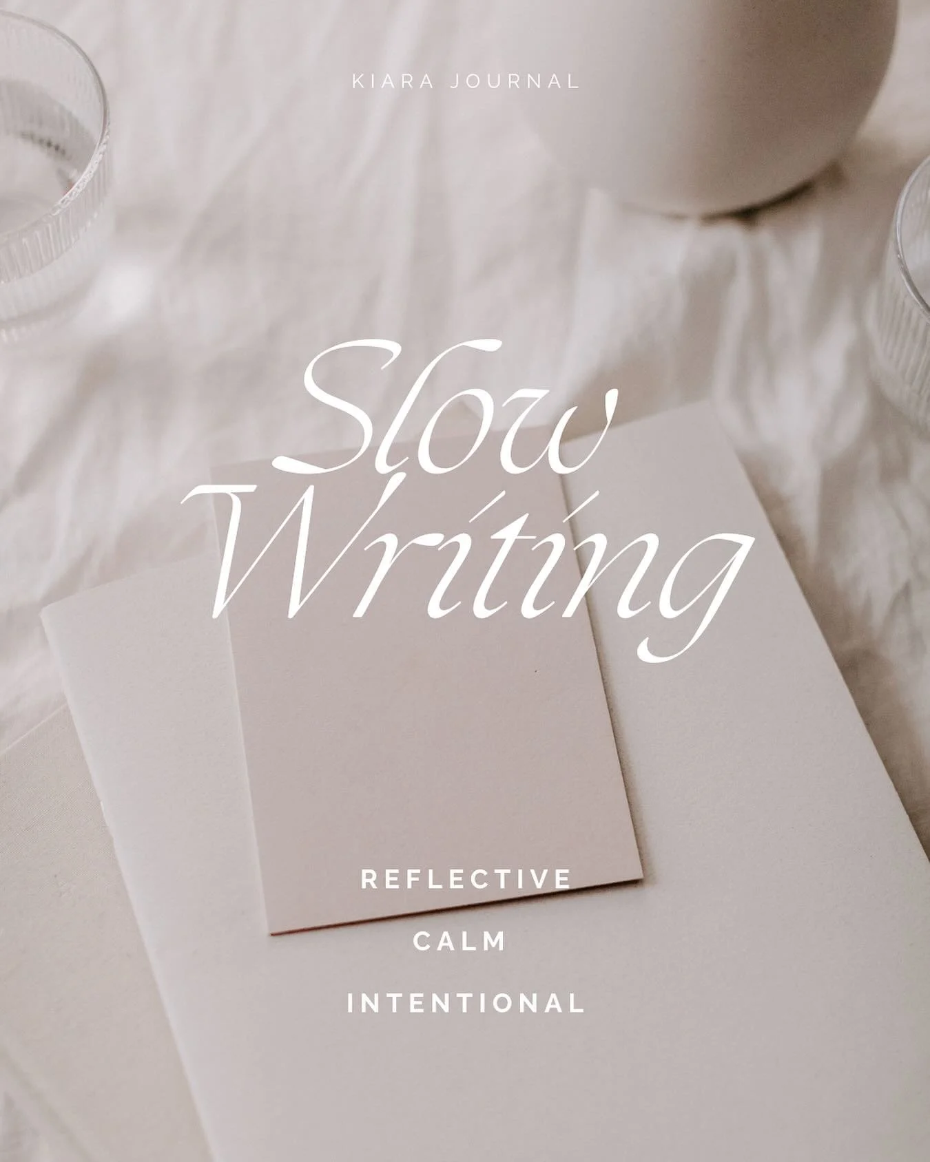 Slow writing is an art form: a creative process founded on reflection, calmness and intentionality. It allows thoughts to flow freely, uninhibited and brim with beauty and wonder. This natural style creates movement and rhythm. The true essence and i