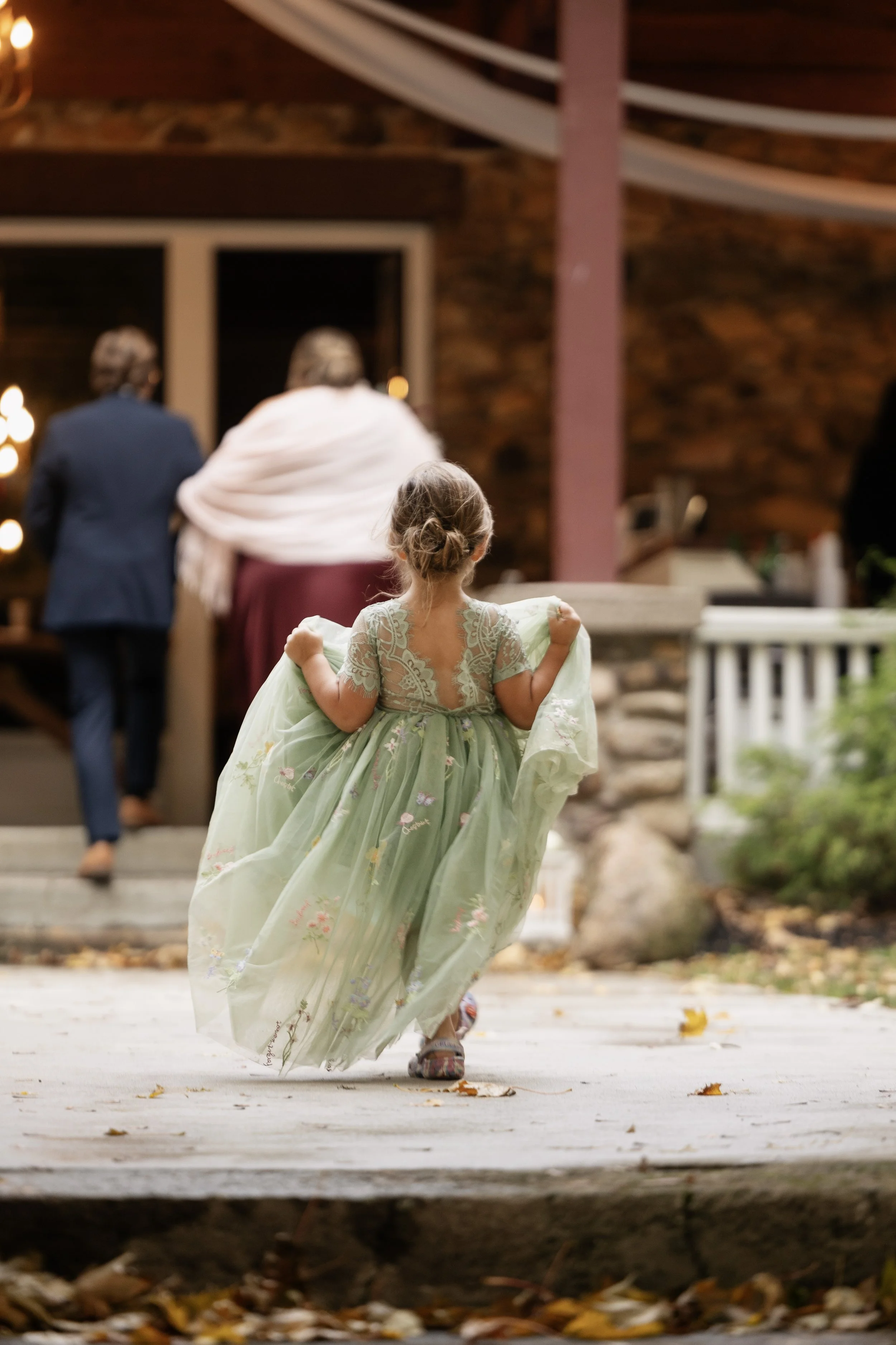 Little girl at Rochester wedding venue