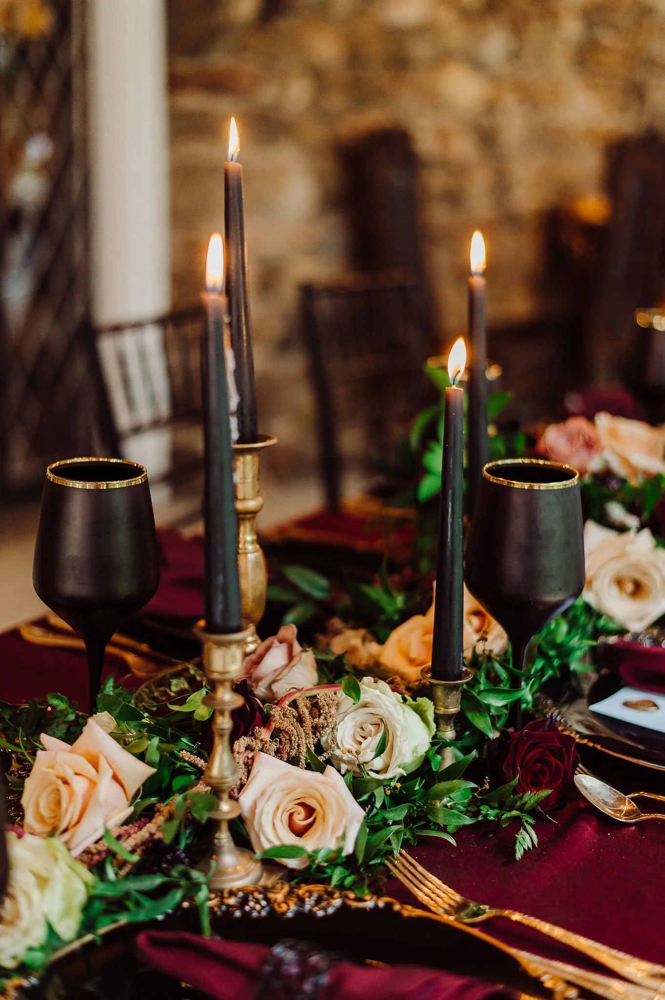 Gold Candlestick Holder