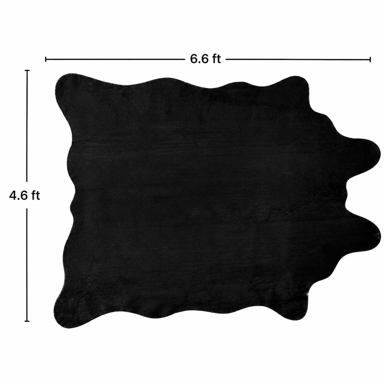 Black Faux Hide Rug