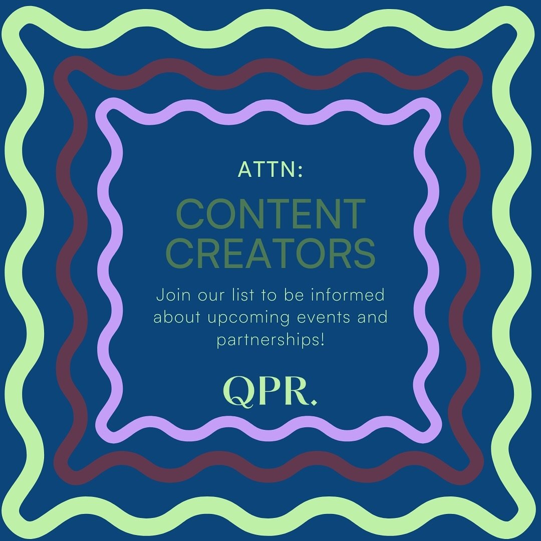 📣 Calling all influencers and content creators! 📣
Want to be on QPR&rsquo;s list for partnership opportunities, venue visits and exclusive events?
Click the link in our bio to submit! Tag your fellow creators in the comments to let them know! 👇