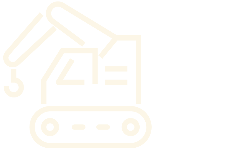 Digital vector illustration of construction dozer