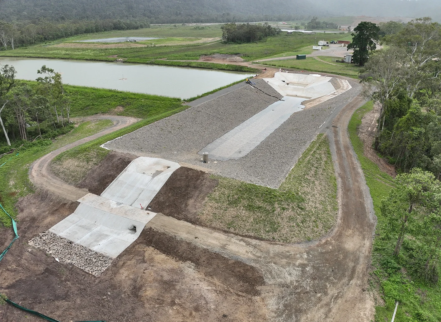 High Efficiency Sediment Basin - Spillway.webp