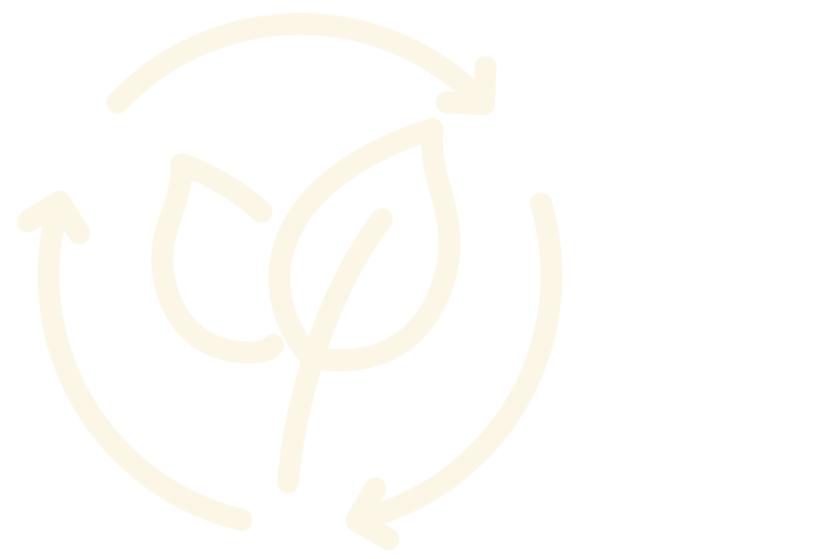 Digital vector illustration with flow circle with arrows and leaves in the middle