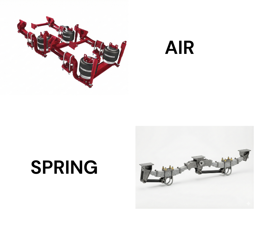 Airbag vs Spring Suspension on Truck Trailers