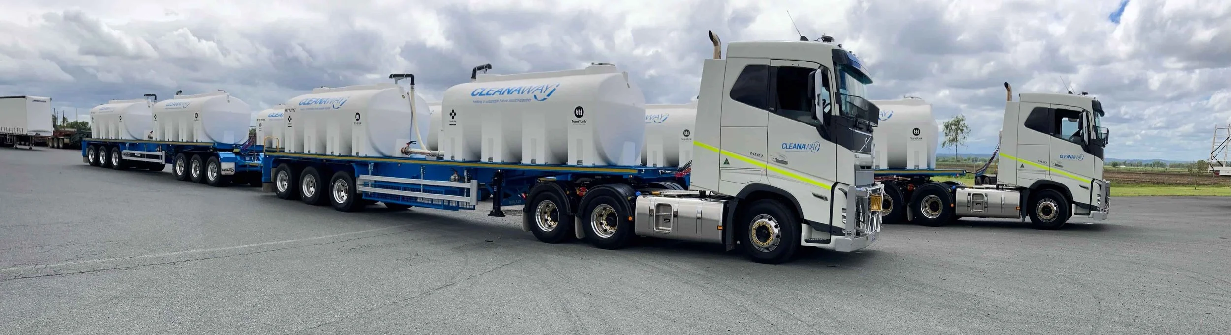 Midland Tanker Trailer Road Train for TTI Cleanaway