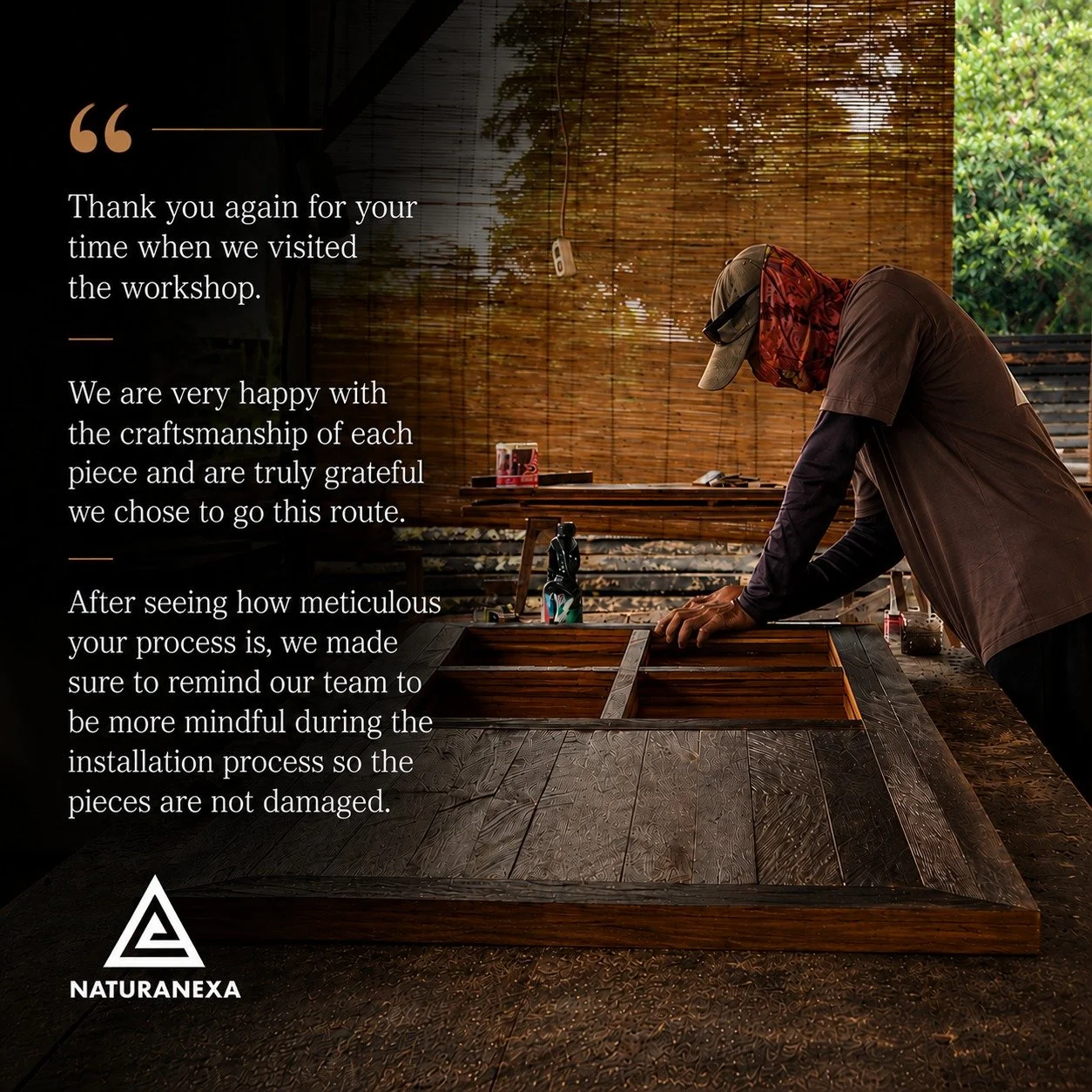 The biggest compliment isn&rsquo;t: &ldquo;your doors look beautiful.&rdquo;

It&rsquo;s this:

&ldquo;We reminded our team to be extra careful during installation so nothing gets damaged.&rdquo;

Because that means people can feel the amount of work