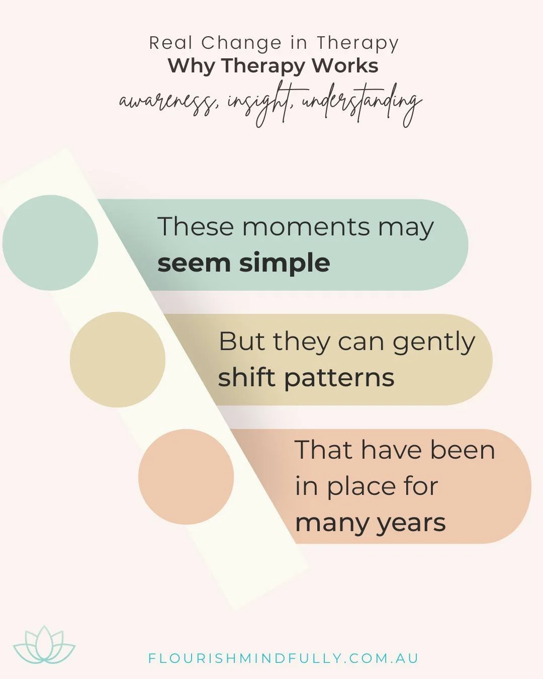 LATEST ON THE BLOG - 'What makes therapy work'

The moments in the therapy room may seem simple, even subtle shifts in awareness, insight, or understanding, or a corrective emotional experience as therapists (where you experience a different, more su