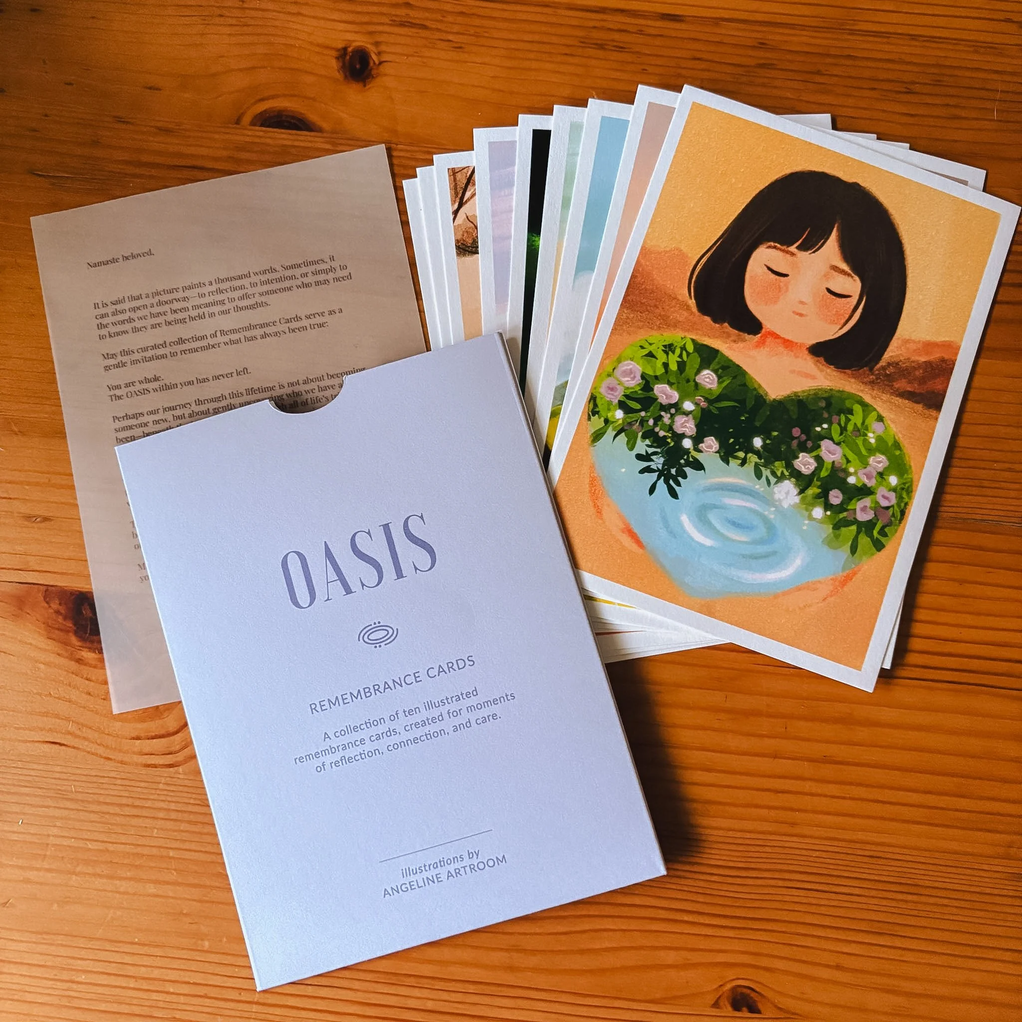 Oasis Remembrance Cards