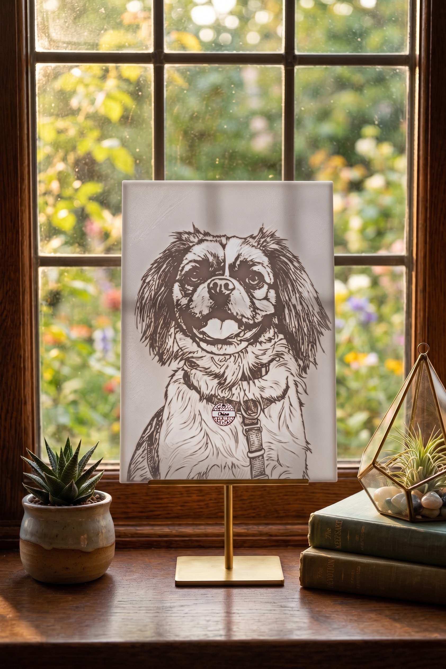Custom 3D Pet Art – Line Art & Lithophane Edition (A6) - Snout Safari