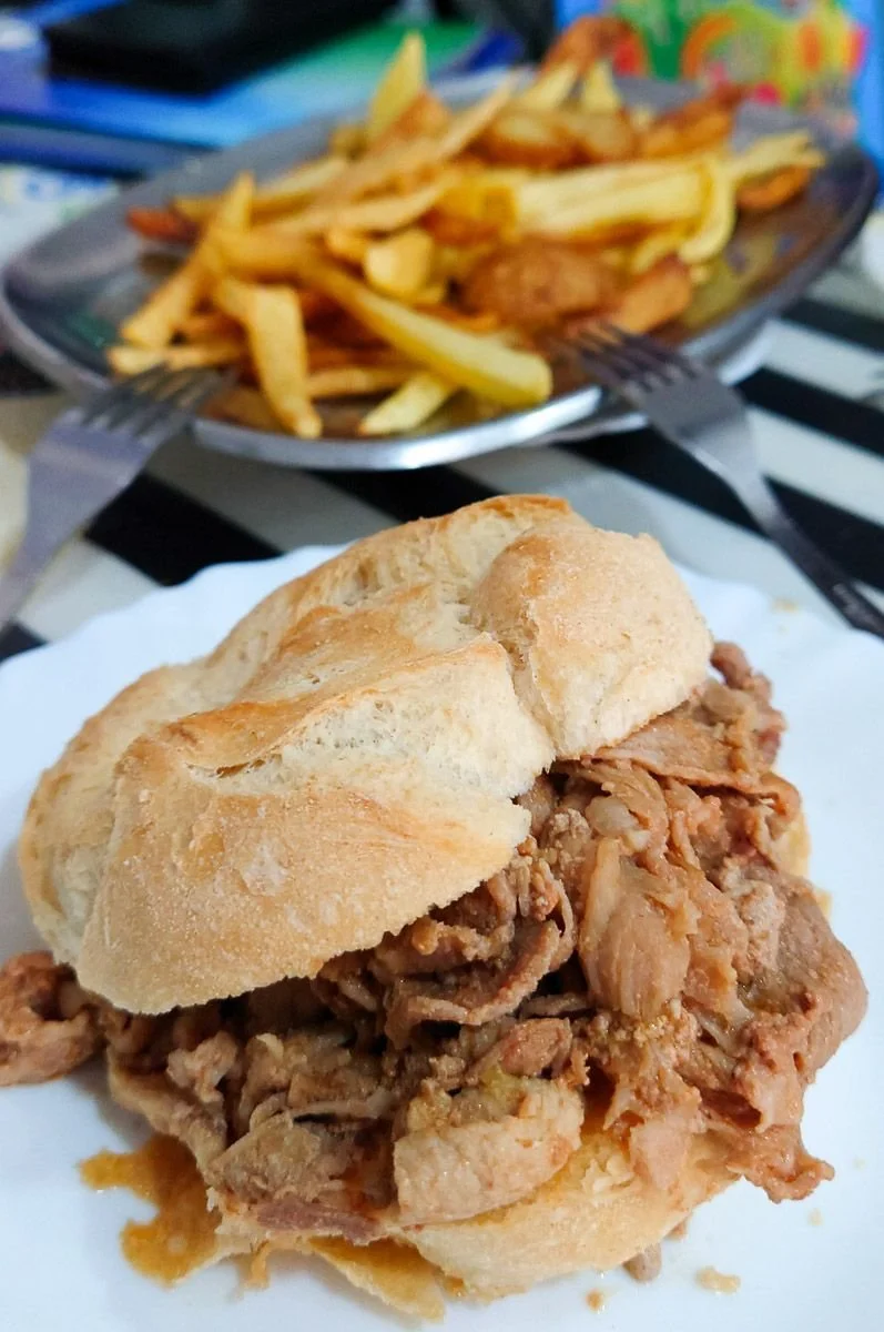 The Bifana is a local snack you can find almost everywhere.