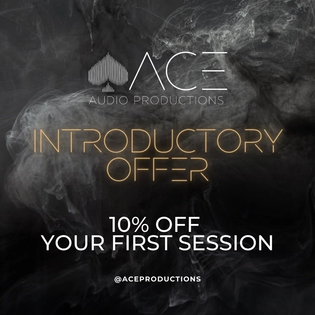 Still on the fence about trying us out? &spades;

Have your first time with Ace Audio 10% off to help your projects get off the ground

#MixingAndMastering #StudioSession #Audio #SoundEngineering #Ace #SoundDesign #CreativeSound #AceAudio #ProducersL