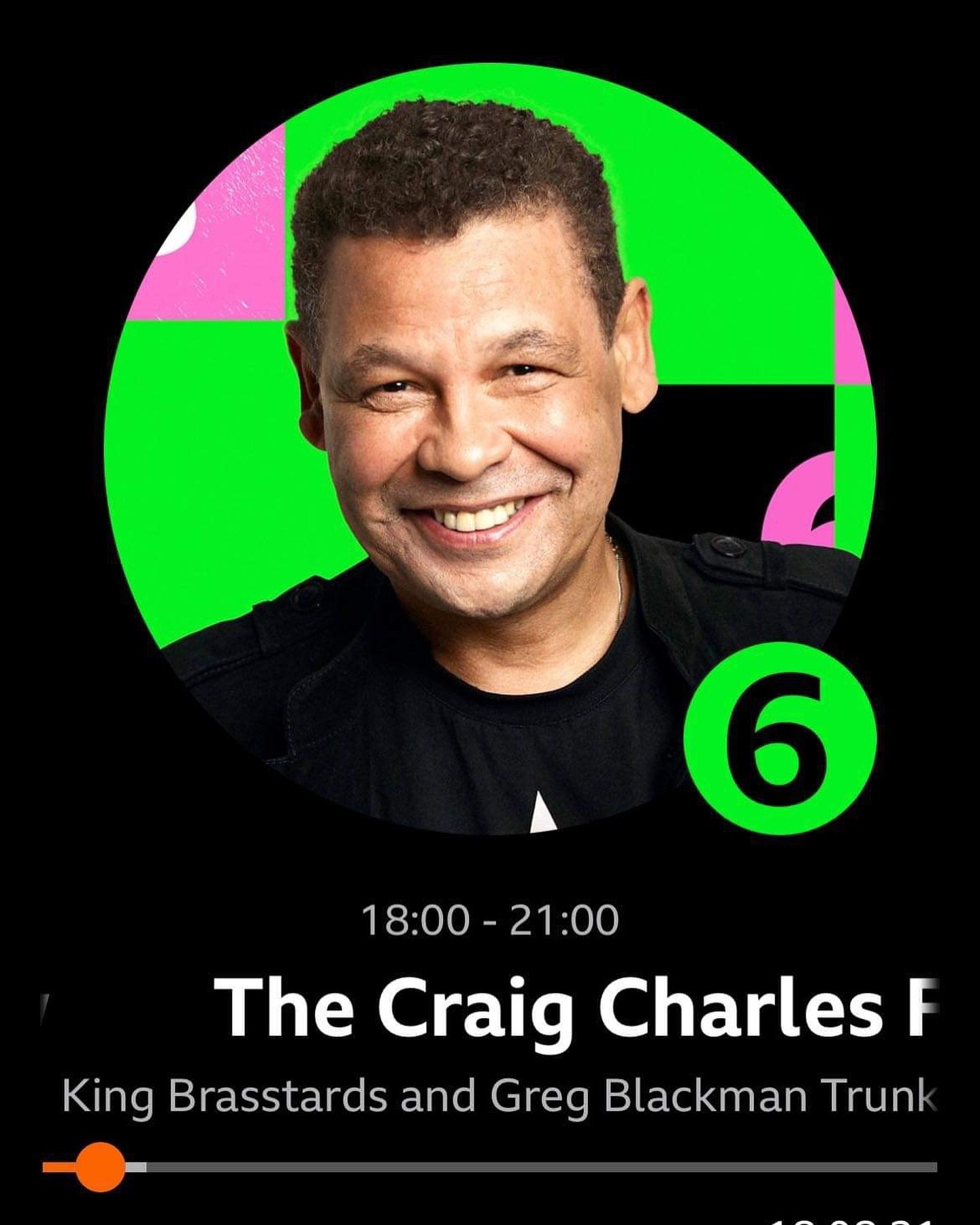 Tune in now to our joint Trunk of Funk with @mrgregblackman on @bbc6music with the one and only @craigcharlesfunkandsoul Just search &lsquo;Craig Charles&rsquo; on BBC sounds or on your browser/smart speaker 😎 #trunkoffunk #craigcharles #6music 

Hu