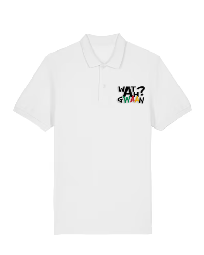 The ‘YANG’ Embroidered Organic Polo White