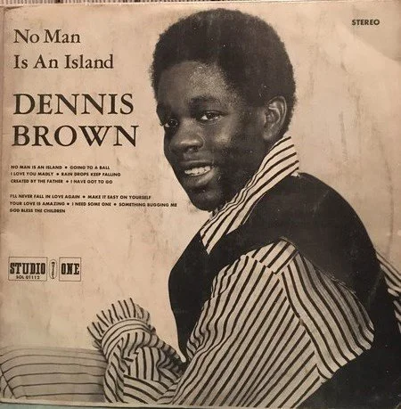 Album cover "No Man Is An Island" Dennis Brown.