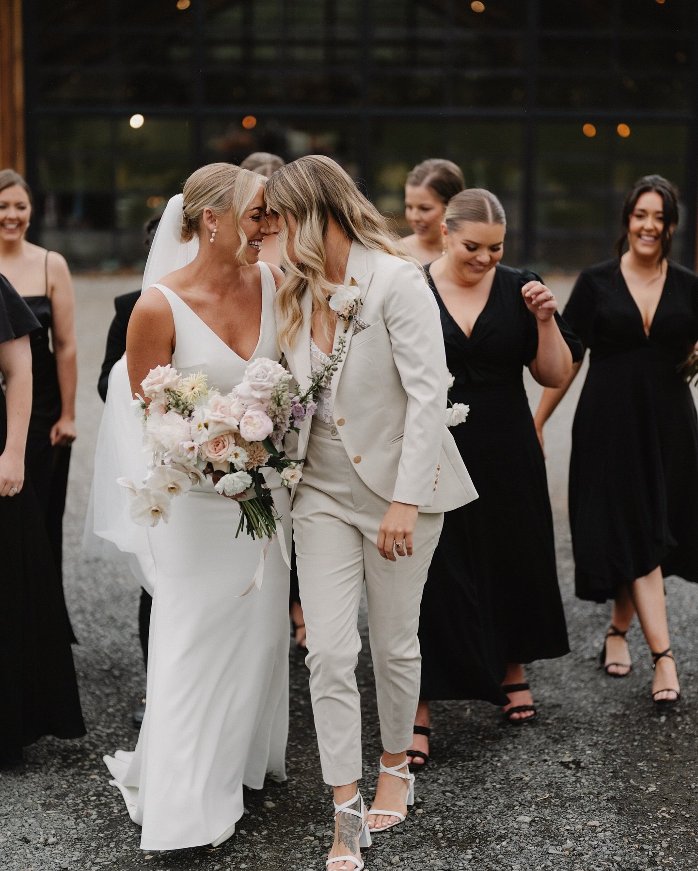 Thrilled to have been part of this unforgettable celebration! Bec &amp; Courteney&rsquo;s wedding was a beautiful blend of love, laughter, and friendship. We crafted unstructured floral arrangements with vintage pastel pops, creating a soft, elegant 