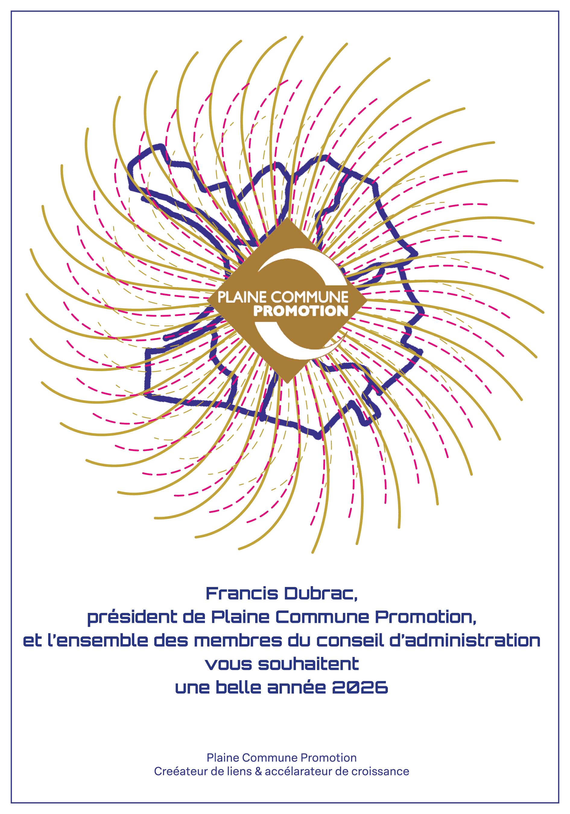 Carte de voeux-  Plaine Commune Promotion