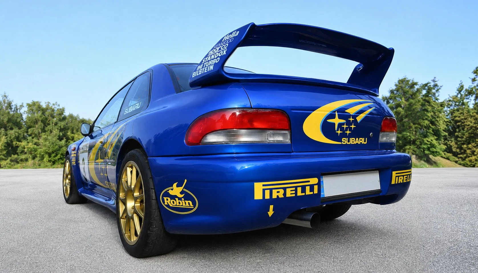 Subaru Impreza P2000 WRC Reimagined rear picture outdoor