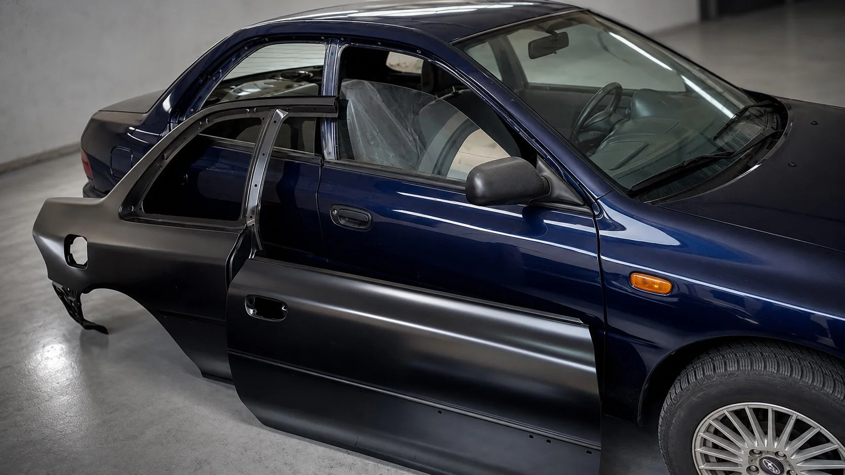 SUBARU WRC P2000 PROJECT DOOR AND QUARTER PANEL CONVERSION TO 2 DOOR