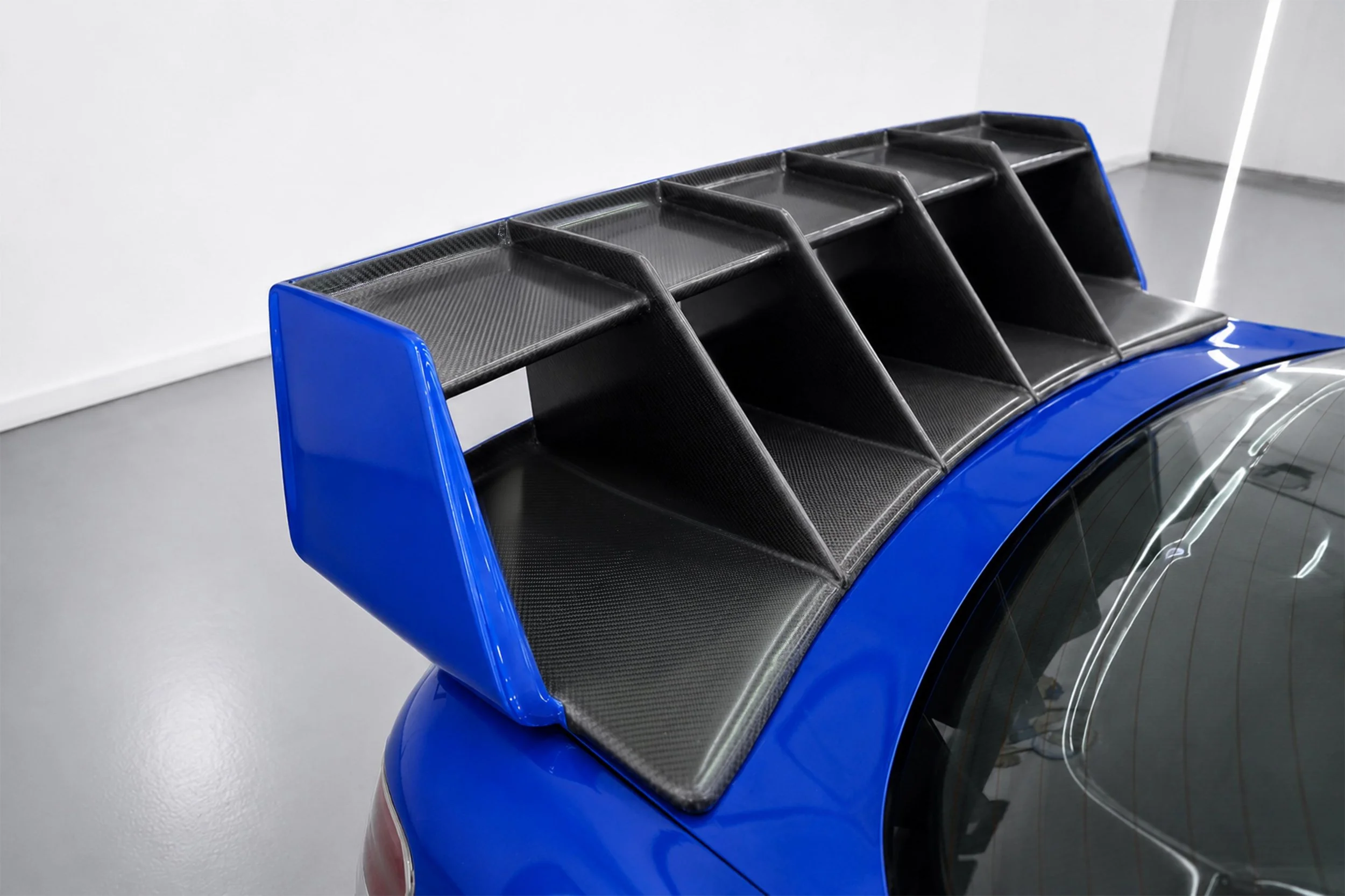 Subaru Impreza Reimagined wrc s12 rear carbon spoiler